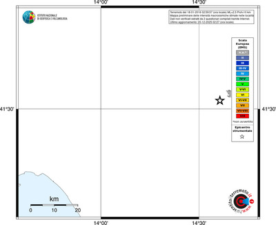 Mappa EMS - territori località