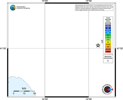 Mappa MCS - territori località