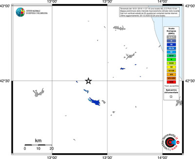 Mappa EMS - territori località
