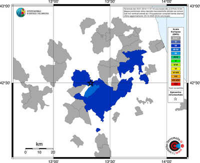Mappa EMS - territori comuni