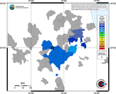 Mappa MCS - territori comuni