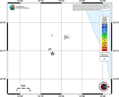Mappa EMS - territori località