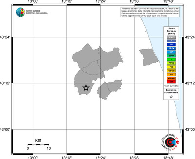 Mappa EMS - territori comuni