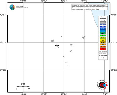 Mappa EMS - territori località