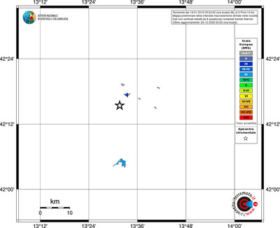 Mappa EMS - territori località