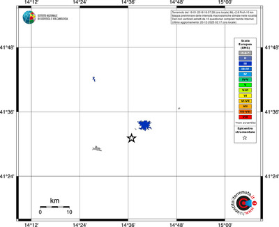 Mappa EMS - territori località