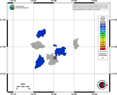 Mappa MCS - territori comuni