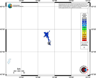 Mappa EMS - territori località