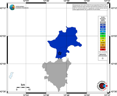 Mappa EMS - territori comuni