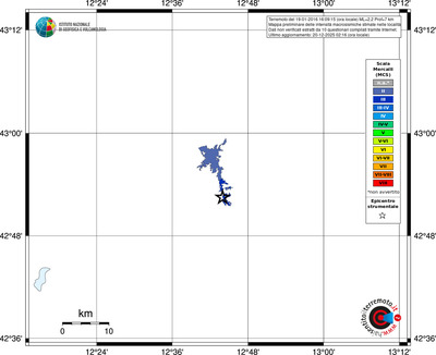 Mappa MCS - territori località