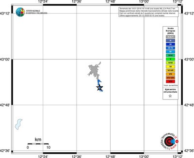 Mappa EMS - territori località