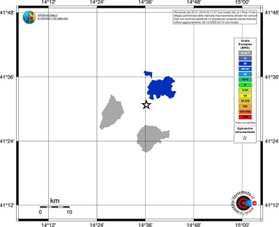 Mappa EMS - territori comuni