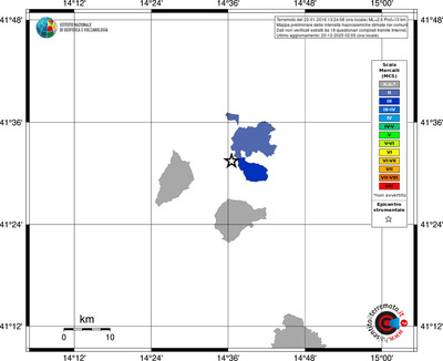Mappa MCS - territori comuni