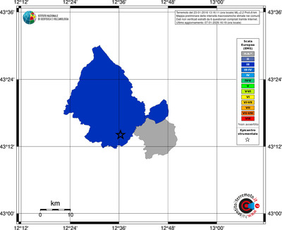 Mappa EMS - territori comuni