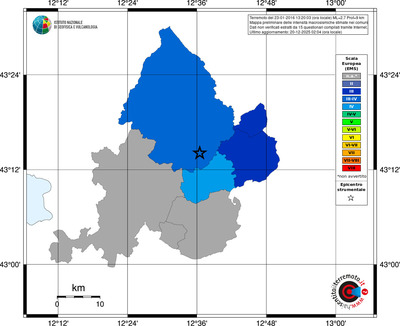Mappa EMS - territori comuni