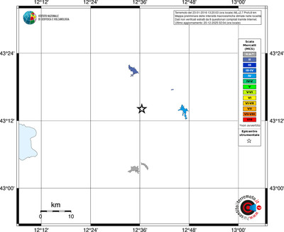 Mappa MCS - territori località