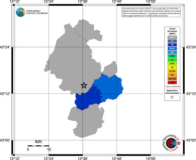 Mappa EMS - territori comuni