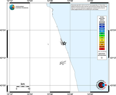Mappa MCS - territori località