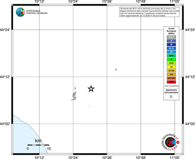 Mappa EMS - territori località