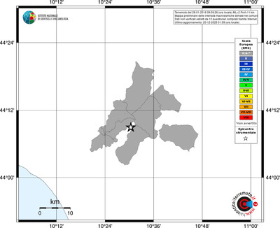 Mappa EMS - territori comuni