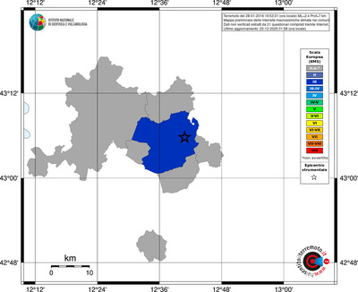 Mappa EMS - territori comuni