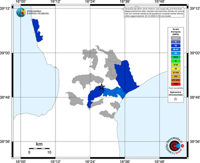 Mappa EMS - territori comuni