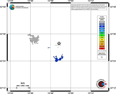 Mappa EMS - territori località