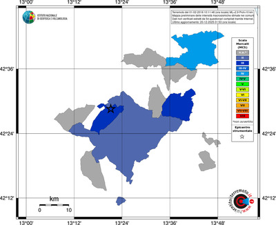 Mappa MCS - territori comuni
