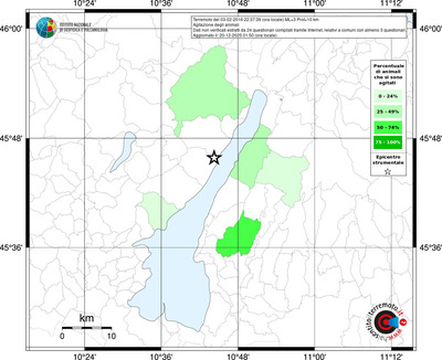 Mappa territorio comunale con almeno 3 questionari