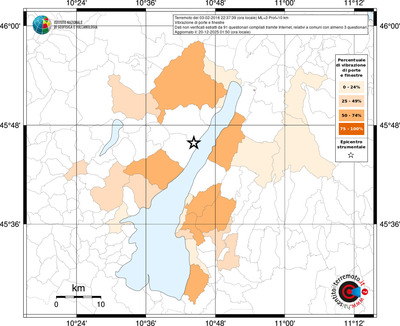 Mappa territorio comunale con almeno 3 questionari
