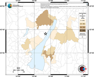 Mappa territorio comunale con almeno 3 questionari