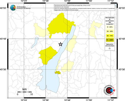 Mappa territorio comunale con almeno 3 questionari