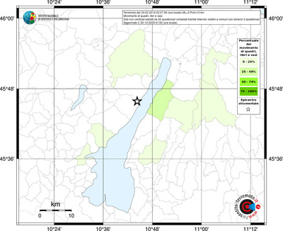 Mappa territorio comunale con almeno 3 questionari