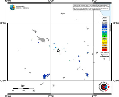 Mappa EMS - territori località