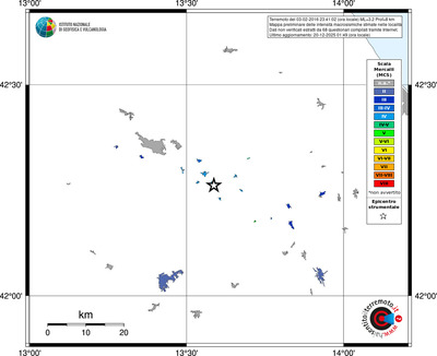 Mappa MCS - territori località