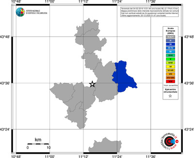 Mappa EMS - territori comuni