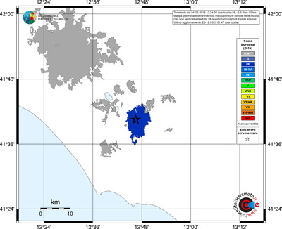 Mappa EMS - territori località