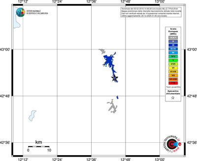 Mappa EMS - territori località