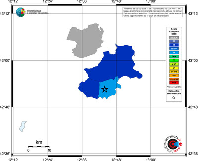 Mappa EMS - territori comuni