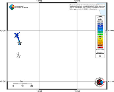 Mappa EMS - territori località