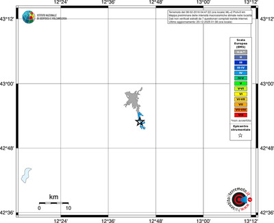 Mappa EMS - territori località