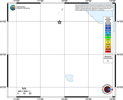 Mappa EMS - territori località