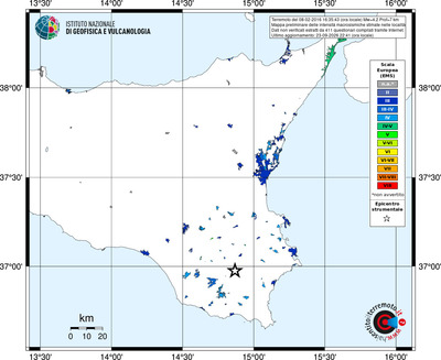 Mappa EMS - territori località