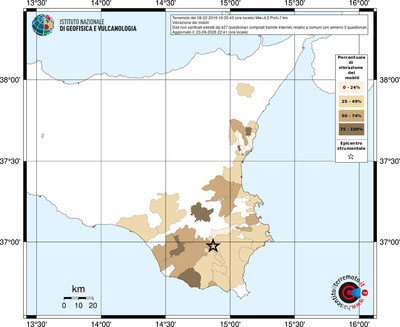 Mappa territorio comunale con almeno 3 questionari