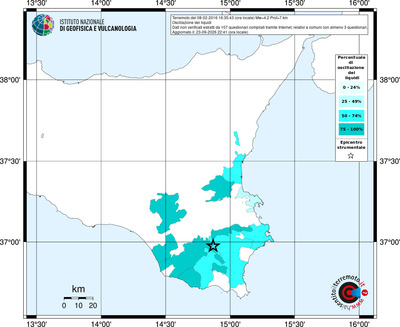 Mappa territorio comunale con almeno 3 questionari