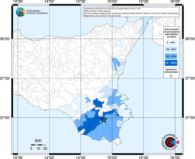 Mappa territorio comunale con almeno 3 questionari