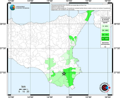 Mappa territorio comunale con almeno 3 questionari