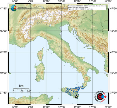 Area di invio delle email agli iscritti