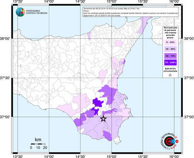 Mappa territorio comunale con almeno 3 questionari