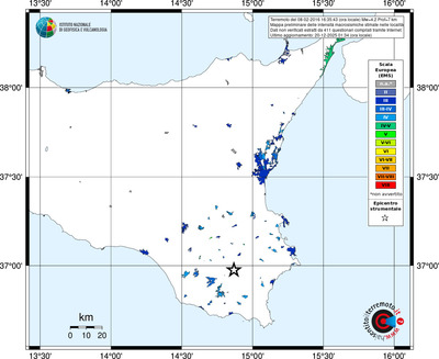 Mappa EMS - territori località
